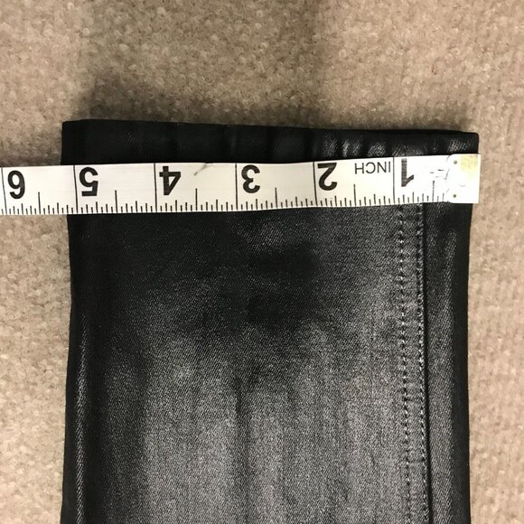 LEVEL 99 Skinny Black Ankle Pant Women 8/29 Wool Cotton Stretch Blend - Picture 12 of 13